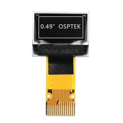 China 0.49 inch oled small lcd panel 64x32 dot i2C spi led display 14 pin white color ssd1306 slim screen module 0.49 inch for sale