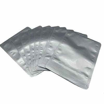 China Recyclable Custom Aluminum Foil Packaging Bags Threes Sides Seal Vacuum Bag With Zipper For Raw Food Pakege for sale