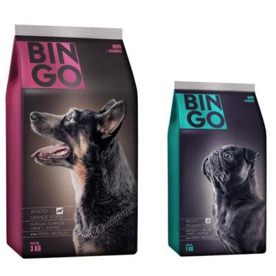 China Recyclable Custom Food Eight Dog Treat Bag Dog Food Smell Proof Resealable Edge-Sealing Packaging Bag With Reusable Zipper for sale