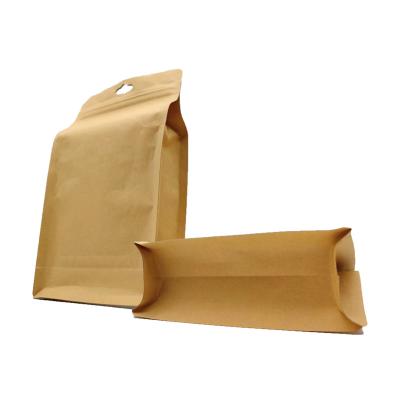 China Custom Printed Biodegradable Paper Bags Stand Up With Zipper Lock Paper Bag With Foil For Food Packaging Pouch for sale