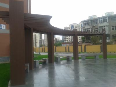 China Fire Proof Ecology Prefab Leisure WPC Garden Pergola CE SGS ISO , Outdoor Pergola for sale