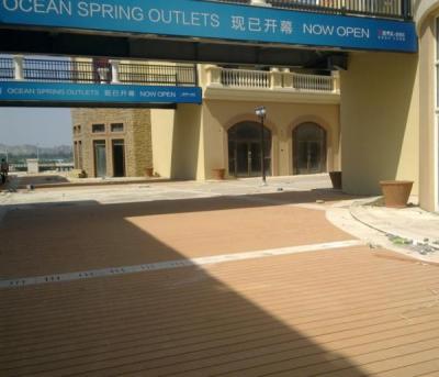 China Durable Brown Composite Decking / WPC Deck Flooring With High Impact Resistant for sale