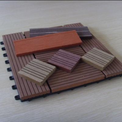 China Anti - skid WPC Deck Tiles For Patio , House , Building Wall Decoration for sale