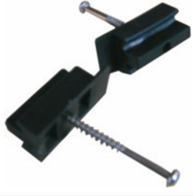 China Slip Resistance Black WPC Accessories , Plastic Fixing Clip For Decking Board for sale