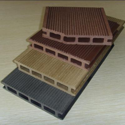 China Hollow Wood Plastic Composite Deck Board Covers / Waterproof Deck Flooring for sale