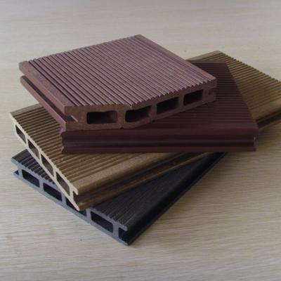 China Pest - resistant Hollow WPC Outdoor Composite Decking / Wood Plastic Composite Panel for sale