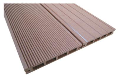 China 151 x 25mm WPC Hollow Decking , Eco - Friendly Composite Decking Board for sale