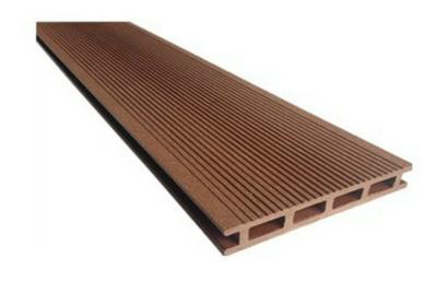 China Durable Grooved Hollow Composite Decking For Boardwalk , Play Ground for sale