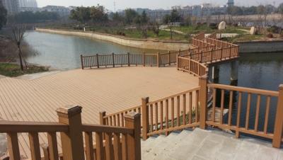 China Low Mantain No Formaldehyde WPC Balcony Fence Panels , WPC decking plank for sale