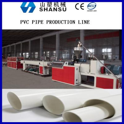 China Base del tornillo que refresca la máquina plástica de la protuberancia del tubo, máquina de la fabricación del tubo del PVC en venta