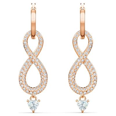 China Romantic Elegant Charming Infinity Like Crystal Romantic Earring For Wholesales for sale