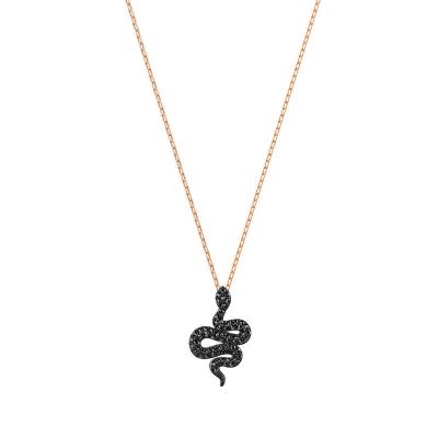 China Charm Mysterious Charm Snake Necklace, Full Personality Diamond Clavicle Chain Women Girl Gift for sale