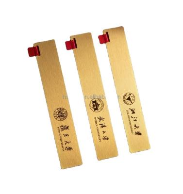 China School customized fine suit bookmark as a gift with schools logo or students names by laser for school birthday to students for sale