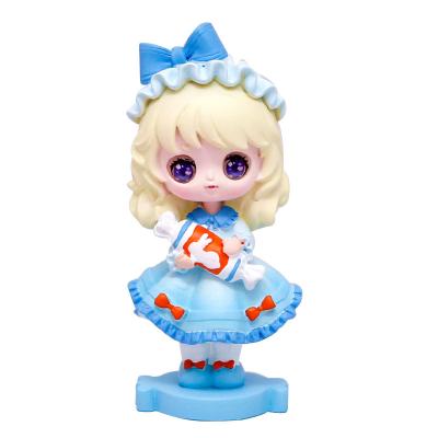 China Custom Mall OEM PVC 3D Little Girl Character Stock Number Desk Ornaments As Promotional Gifts for sale