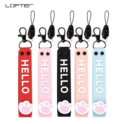 China 2D Sports and Games OEM Custom PVC Soft Wrist Band with Advertising Logo as Anti-lost Key Chain/Mobile Phone for Promotional Gifts for sale