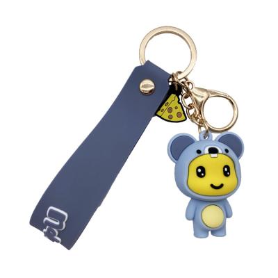 China Toy Factory Custom Fashion 3D Zodiac Cartoon Traditional Chinese Key Chain 12 Cute Cute Lovely Animals Mice for sale