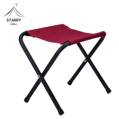 China Lightweight cheap mini metal folding stool for fishing&hiking portable folding stool used on the beach for sale