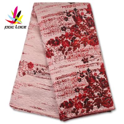 China High Quality Jacquard Brocade Lace Latest Viable African Nigerian Bridal Dress Fabric Lace For Wedding Party for sale