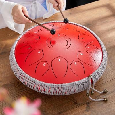 China Environmental Materials Metal Drum Tongue Recondition Metal Drums 15 Notes 14inch Percussion Instruments With Musical Scale for sale