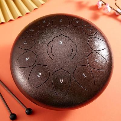 China 12 Orchestral Kits Orchestral Instrument Musical Materials Environmental Yoga Steel Tongue Drum for sale