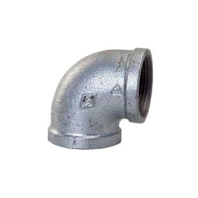 China Chinese factory price 90 degree thread elbow cast iron malleable pipe fitting DN25 PN2.5Mpa for sale