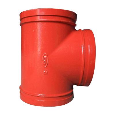 China Manufacturer Wholesale DN150 PN2.5Mpa Mechanical Tee Grooved Pipe Fittings DN150 PN2.5Mpa for sale