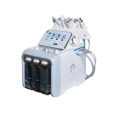 China For commercial and home use 6 in 1 H2O2 Oxygen Water Skin Hydras Microdermabrasion Facial Beauty Machine for sale