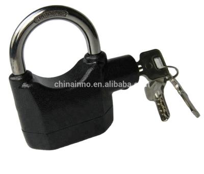 China Alarm Zinc Alloy Integrated Lock Siren Anti-theft Sensor 110db Motion Padlock for sale