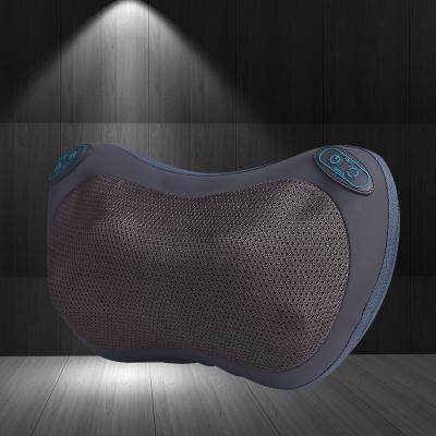 China 2022 Neck Relaxation High Quality Back Face Vibration Electric Car Shiatsu Neck Massager Wireless Pillow With Heat for sale