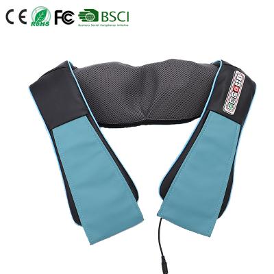 China Rechargeable Deep Kneading Shiatsu Back Massager Pillow Electric Neck And Shoulder Massager for sale