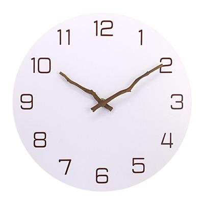 China Antique Style Fashionable Solid Wood Real Made Frame Wall Clock Handmade Clocks for sale