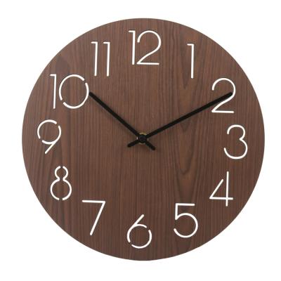 China 30CM Elegant Antique Style Frameless MDF Arabic Numerals Sublimation Wall Quartz Clock With OEM & ODM Service For Farmhouse Home Decor for sale