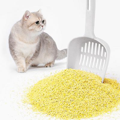 China Sustainable Plant Provides Dust-Free Super Absorbent Cracked Lrregular-Shape 4.55kg 10LB Corn Cat Litter Toilet Deodorant for sale