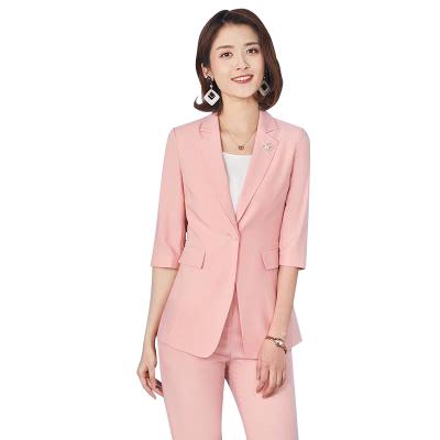 China OEM Anti-Shrink Business MTM Fashionable Slim Formal Pant Suit For Woman Blazer Suit for sale