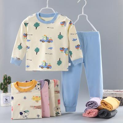 China Autumn Winter Breathable Long Sleeve Pants Set High Quality Children Pajamas Boy Girl Windproof Suit And Breathable Warm Sleepwear 2pcs for sale