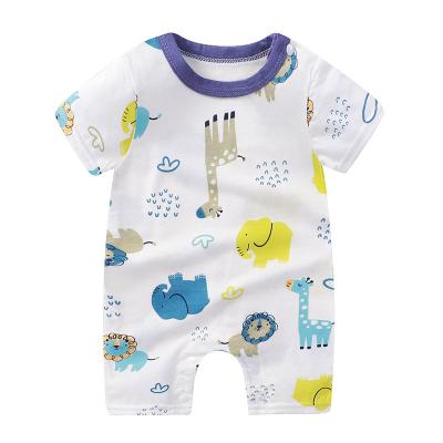 China Baby Boy and Girl Cotton Romper Clothes Cotton Short Sleeve Newborn Baby Romper for sale