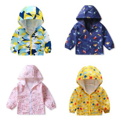 China Factory direct supply children's clothing hooded baby jackets boys and girls windproof children's jackets wholesale for sale