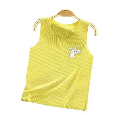 China Anti-wrinkle 2021 direct wholesale children's vest boys and girls summer baby sleeveless top clothing boneless vest top for sale