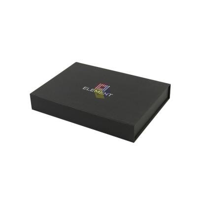 China Sturdy Black A4 Paper Gift Packaging Custom Magnetic Box Cardboard Personalized Foil Logo for sale