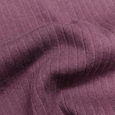 China Free Sample Tear-Resistant 100 Cotton Knitted Ribbing Fabric For Ladies Dress Materials for sale