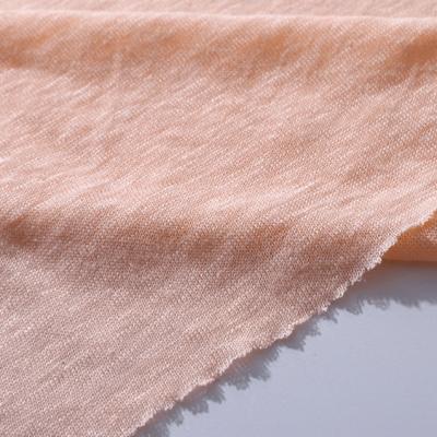 China Wicking factory wholesale 100% pure linen jersey knitted fabric for clothing for sale