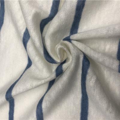 China Wicking Striped Plain Wicking Jersey Fabric 100% Moisture Linen Fabric For Shirts For Clothes for sale