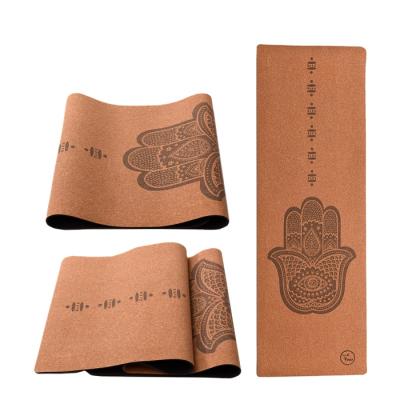 China Yoga Exercises Cork Yoga Mats 5mm Wholesale Private Label Printed Eco Friendly Yoga Mat for sale