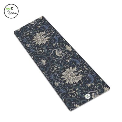 China Easy Worn Yoga Exercise Microfiber Fabric Cushions Best Large Yoga Mat For Bikram Yoga Hangzhou Supplier for sale