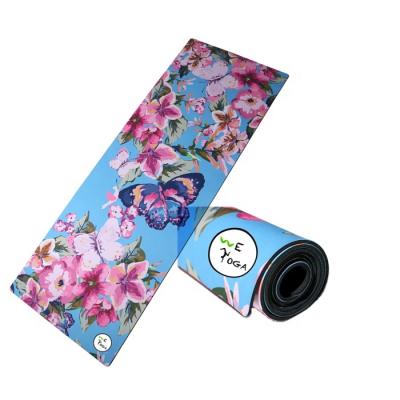 China Yoga exercises wholesale eco print washable yoga mat custom made eco yoga mat for sale