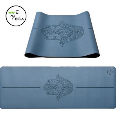 China Best Selling Durable ECO Euro Fitness Natural Rubber Printing PU Yoga Mat for sale