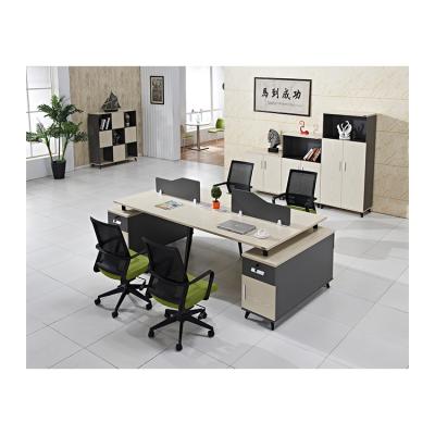 China Contemporary Modern And Cheap 4 Person Office Table Office Workstation Working Partition For Staff for sale