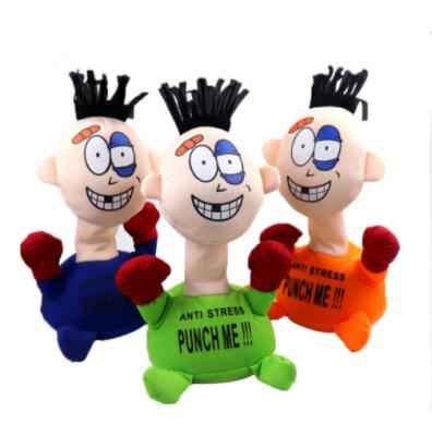 China Relieve Stress 2021Amazon Success Custom Anti Stress Punch Me Plush Toys for sale