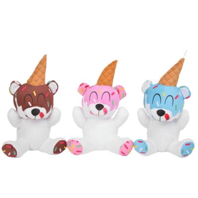 China Hot Sale Kids Birthday Gift Doll Durable Cute Animal Ice Cream Bear Comfortable Stuffed Plush Toys for sale