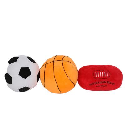 China Wholesale Durable Good Quality Plush Ball Football Rugby Basketball Football Stuffed Soft Toys for sale